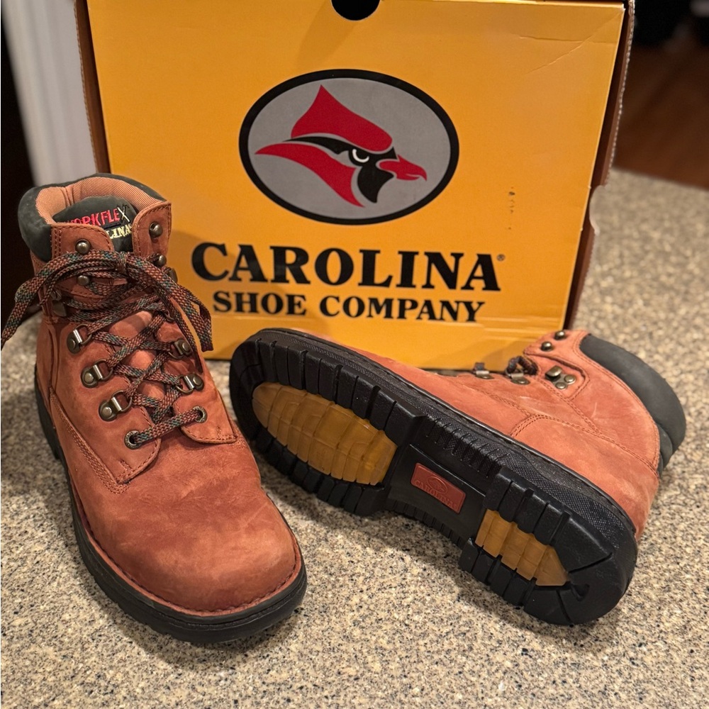 Men's Brown Leather Work Boots - PRICE CUT!